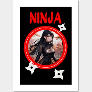 Ninja Target Love Cute Anime Girl Posters and Art